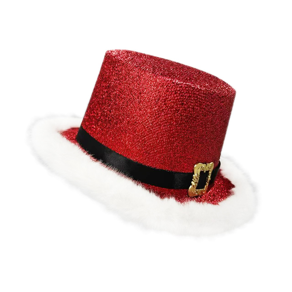 Santa Claus Cap  Shiny Glitter - огляд і ціна Santa Hat Plush
