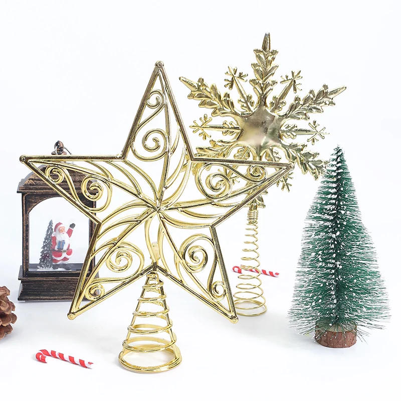 Gold Glitter Metal Tree Topper - огляд і ціна Star Tree Topper