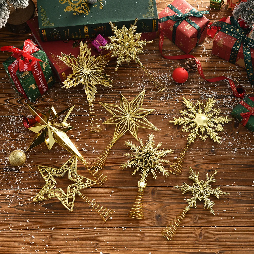 Gold Glitter Metal Tree Topper - огляд і ціна Star Tree Topper