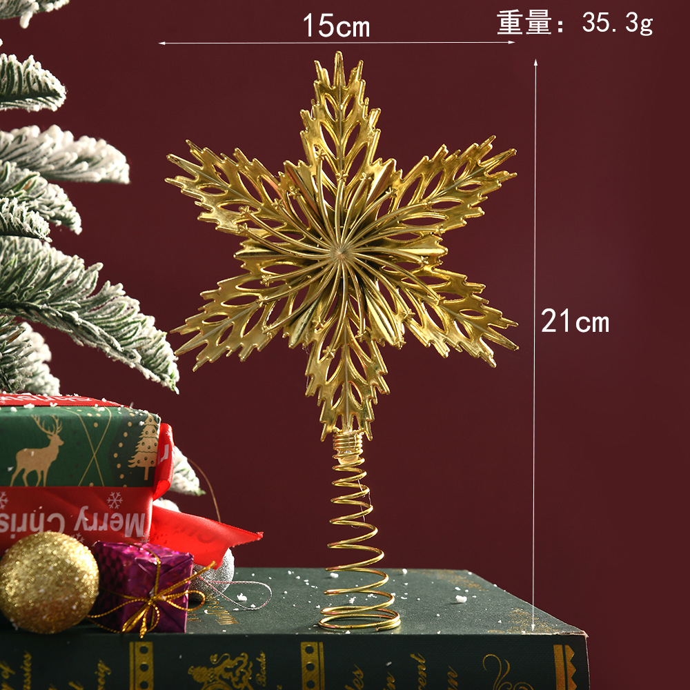 Gold Glitter Metal Tree Topper - огляд і ціна Star Tree Topper
