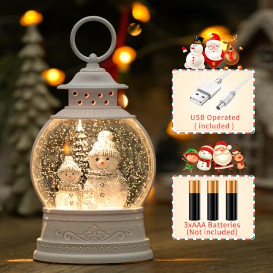 Christmas Snow Globe Lantern M - огляд і ціна Snow Globe Musical