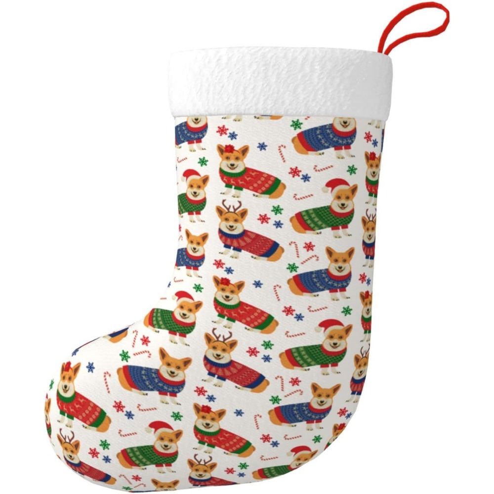 Christmas Corgi Dog Christmas  - огляд і ціна Christmas Stocking Hanging