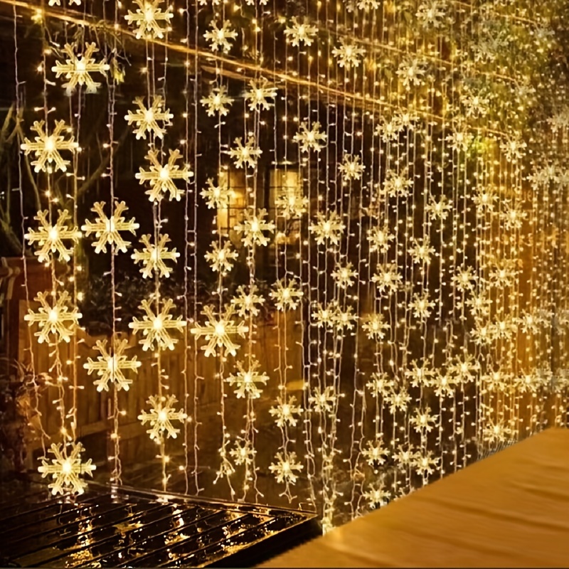 3m LED Snowflake Curtain Light - огляд і ціна Led Fairy String Lights