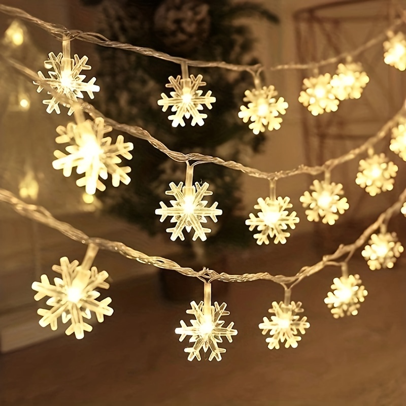 3m LED Snowflake Curtain Light - огляд і ціна Led Fairy String Lights