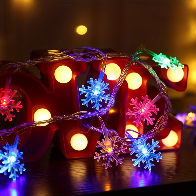 3m LED Snowflake Curtain Light - огляд і ціна Led Fairy String Lights