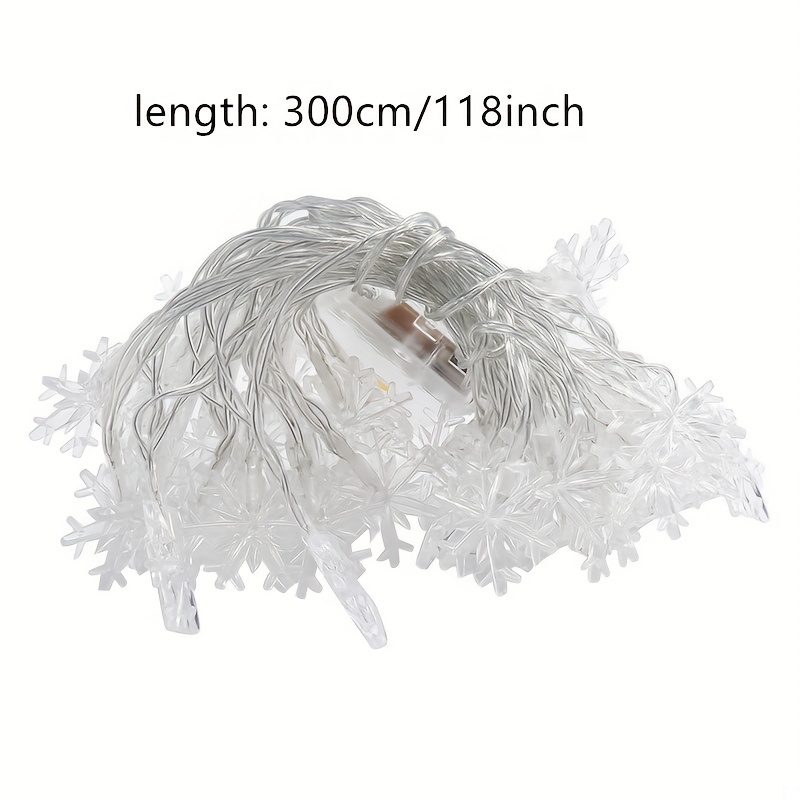 3m LED Snowflake Curtain Light - огляд і ціна Led Fairy String Lights