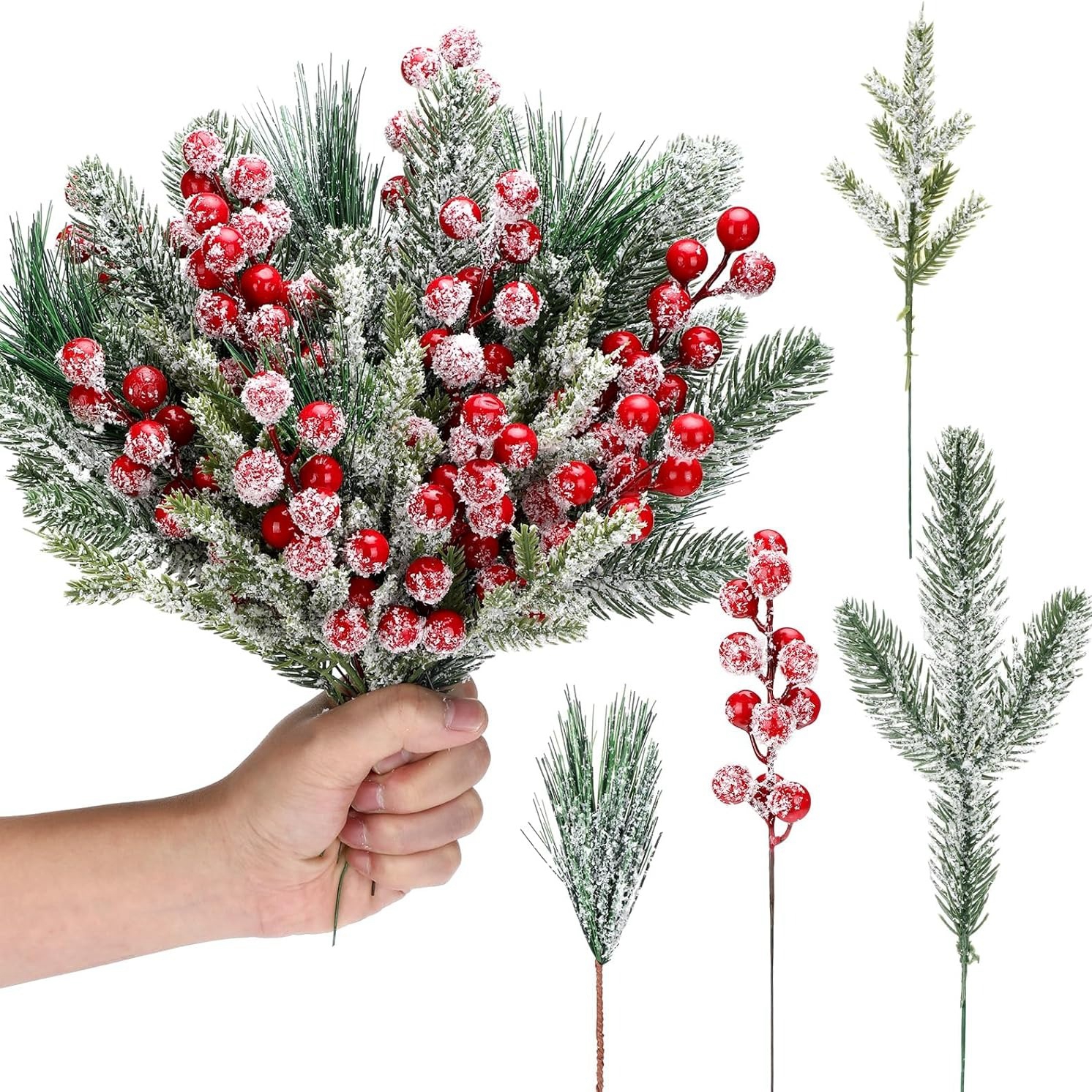 Artificial Snow White Pine Bra - огляд і ціна Christmas Wreath Fake
