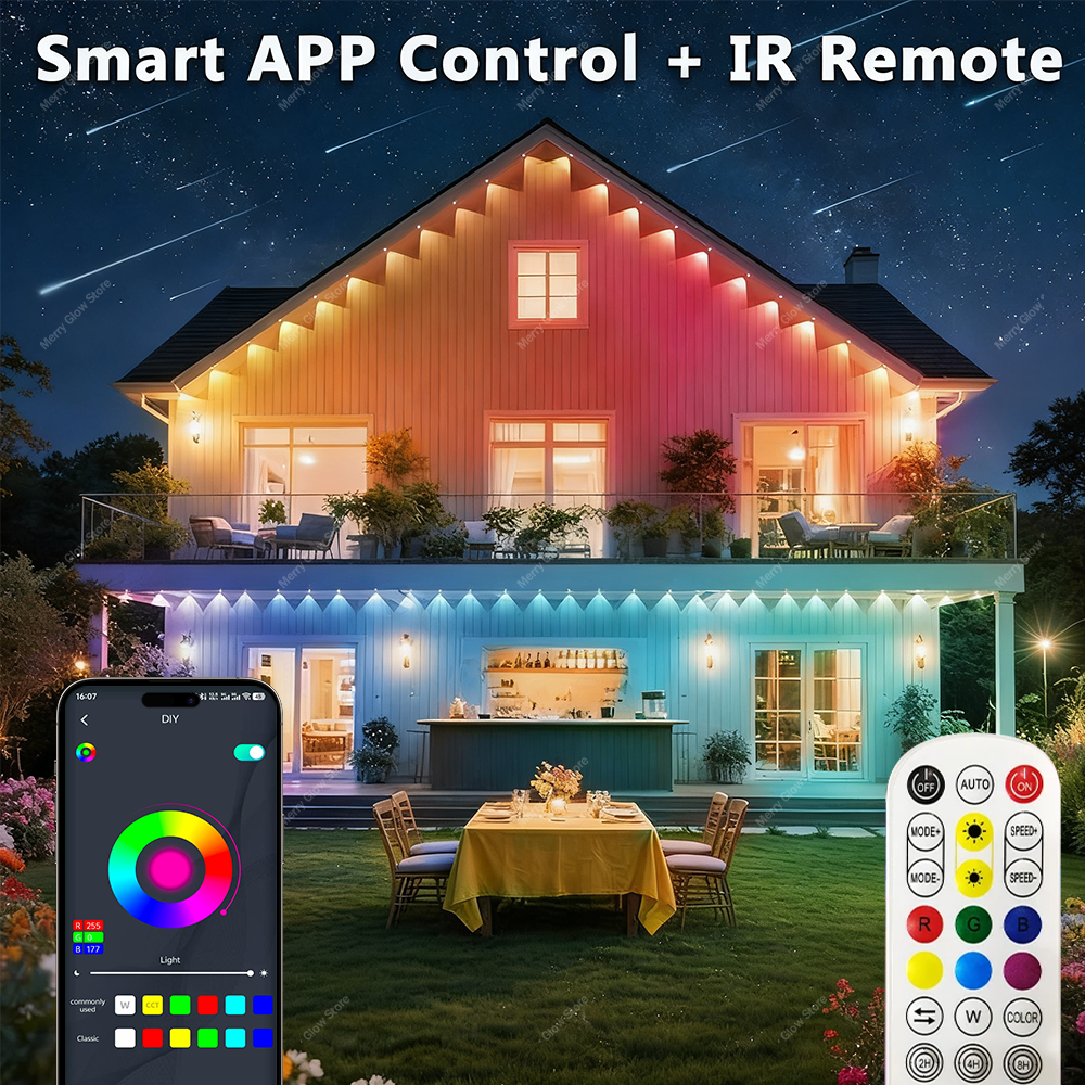 Permanent Outdoor Eave Lights  - огляд і ціна Led Fairy String Lights