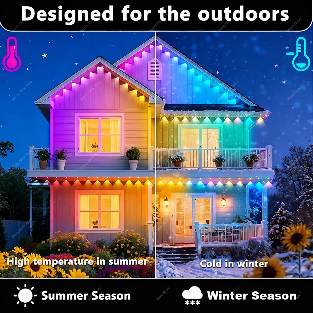 Permanent Outdoor Eave Lights  - огляд і ціна Led Fairy String Lights