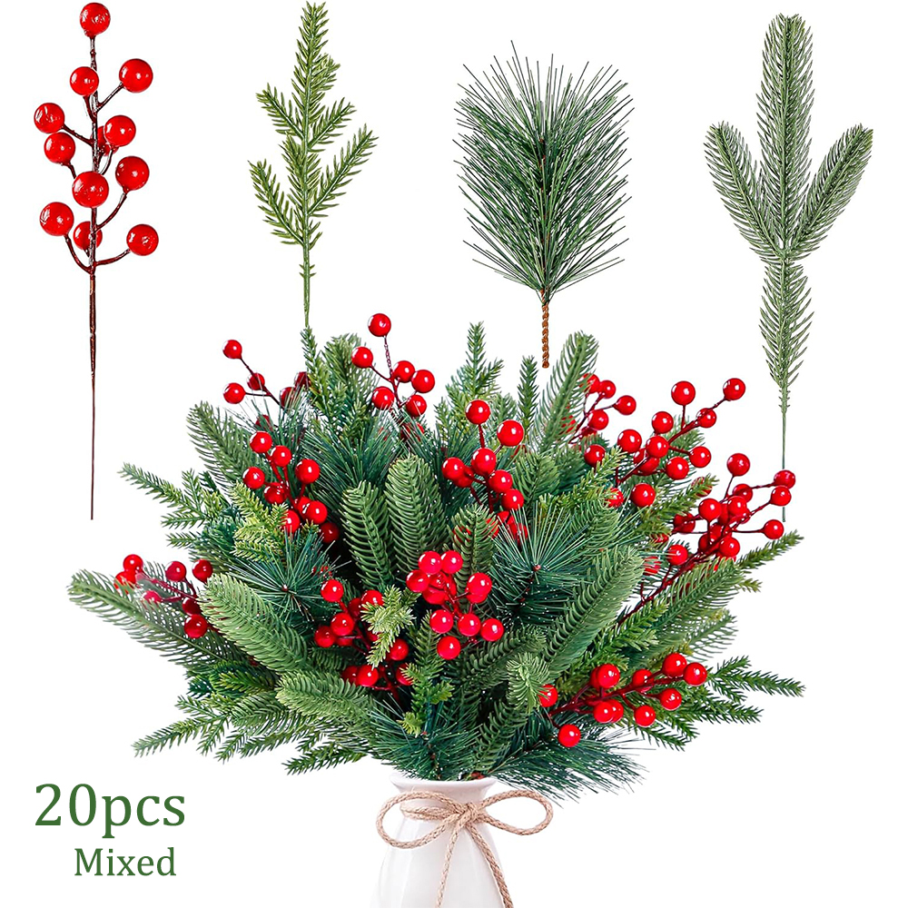 Artificial Pine Branches Fake  - огляд і ціна Christmas Wreath Fake