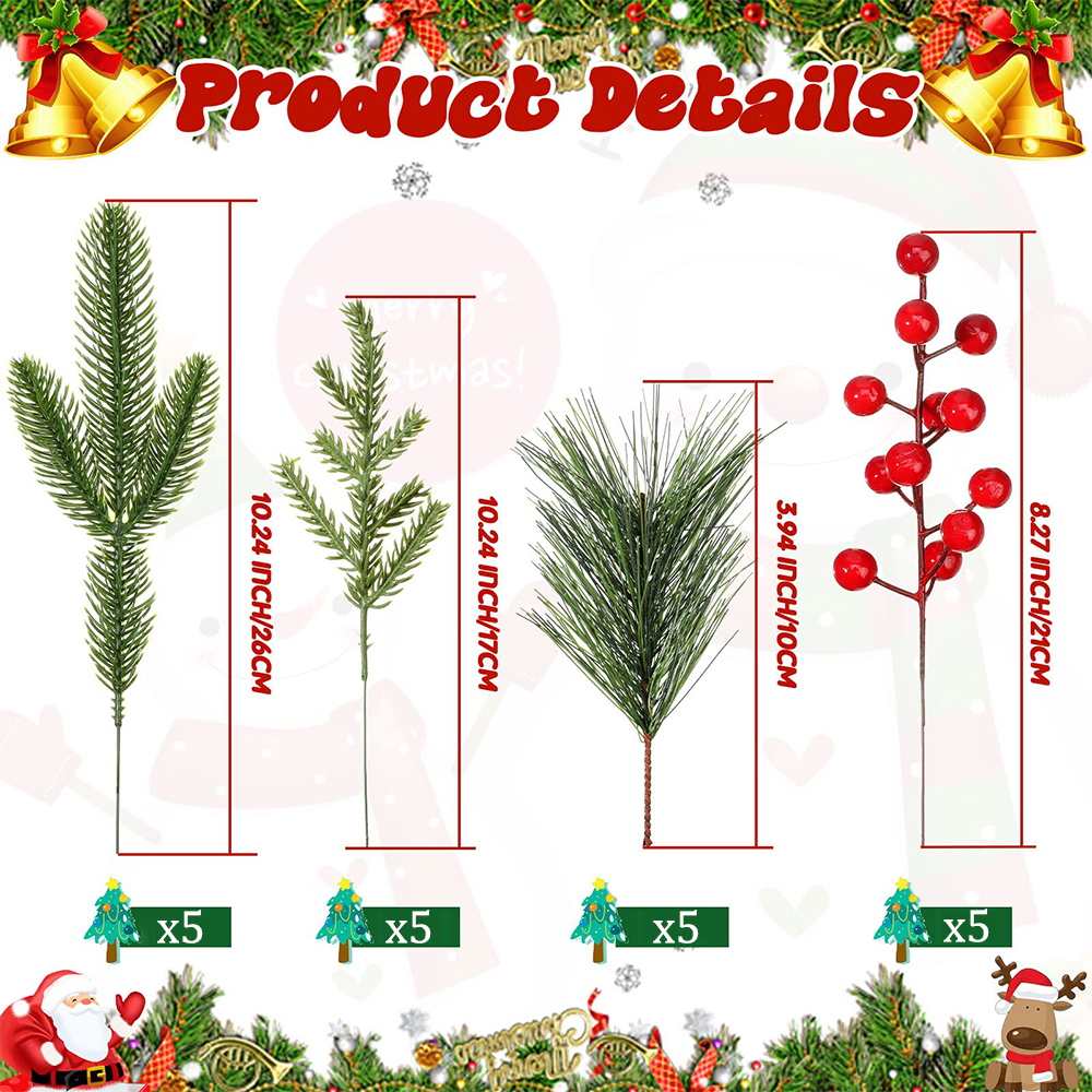 Artificial Pine Branches Fake  - огляд і ціна Christmas Wreath Fake