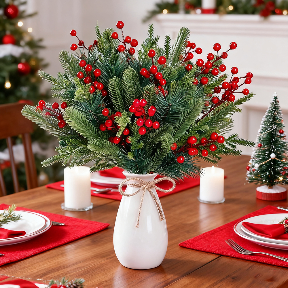Artificial Pine Branches Fake  - огляд і ціна Christmas Wreath Fake