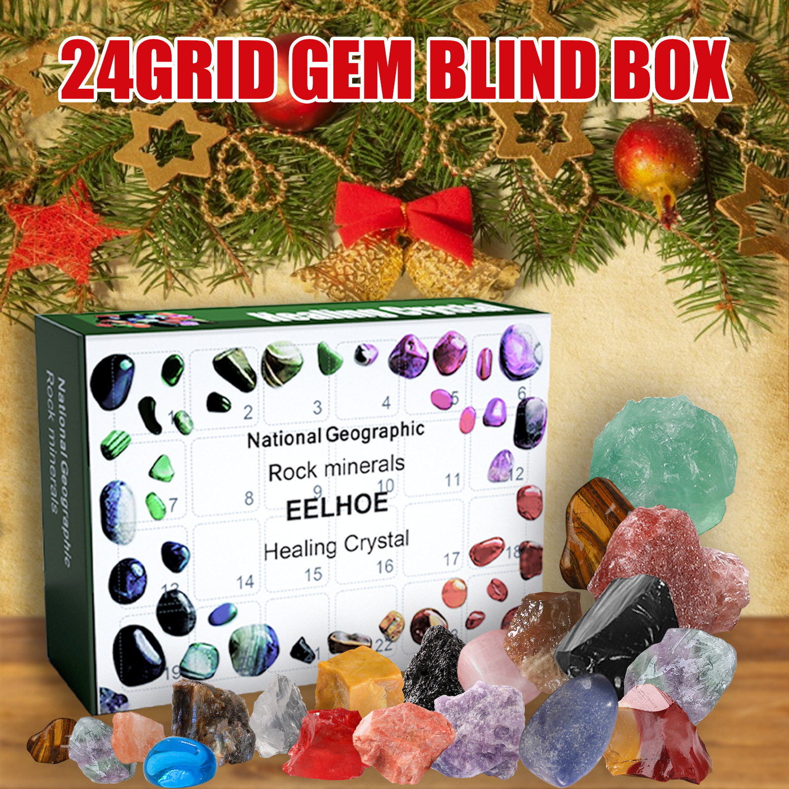 24 Day Stone Advent Calendar R - огляд і ціна Advent Calendar Gift
