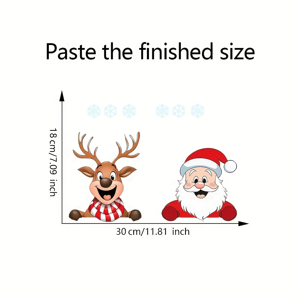 Festive Christmas Window Stick - огляд і ціна Snowflake Window Decal