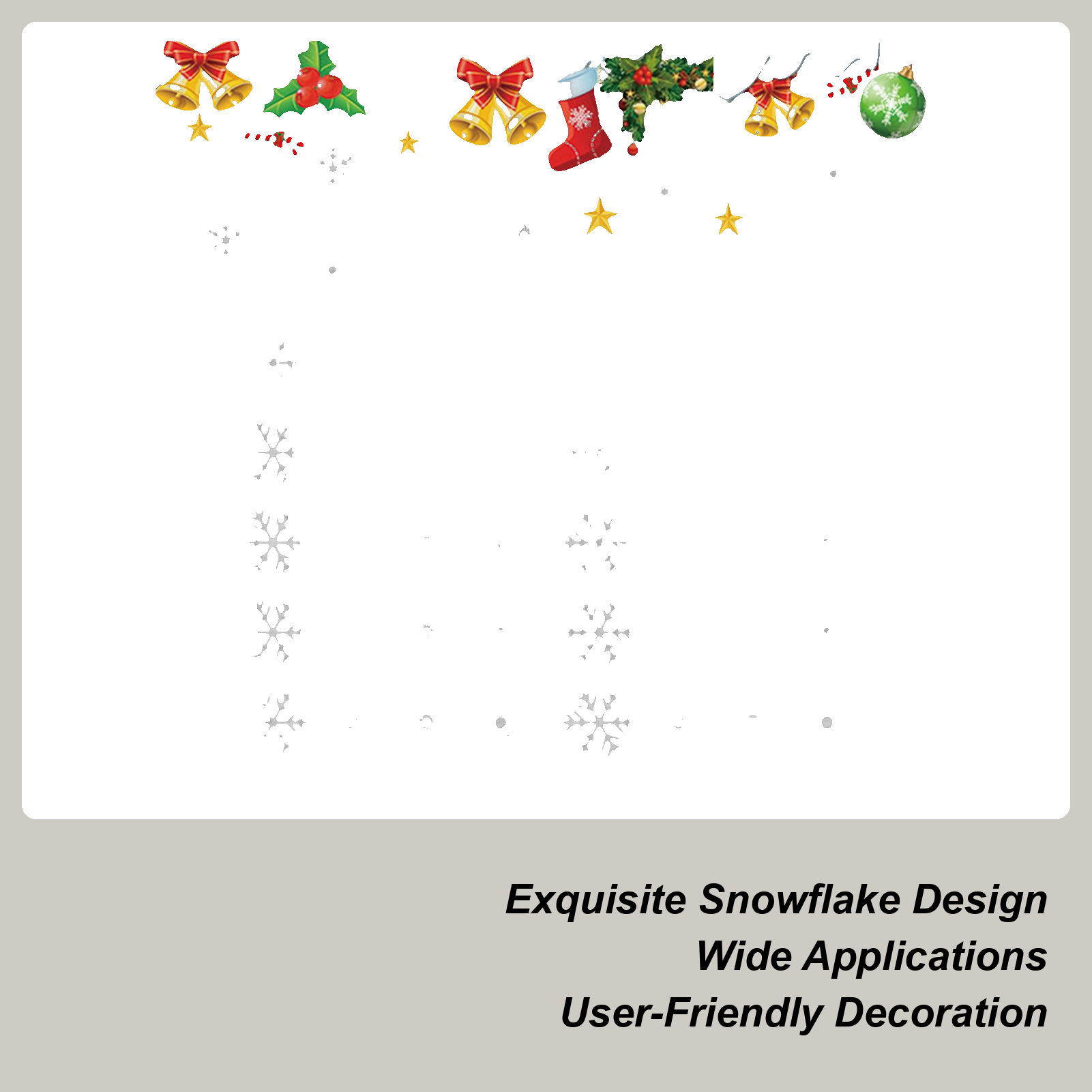 Snowflake Window Clings Static - огляд і ціна Snowflake Window Decal