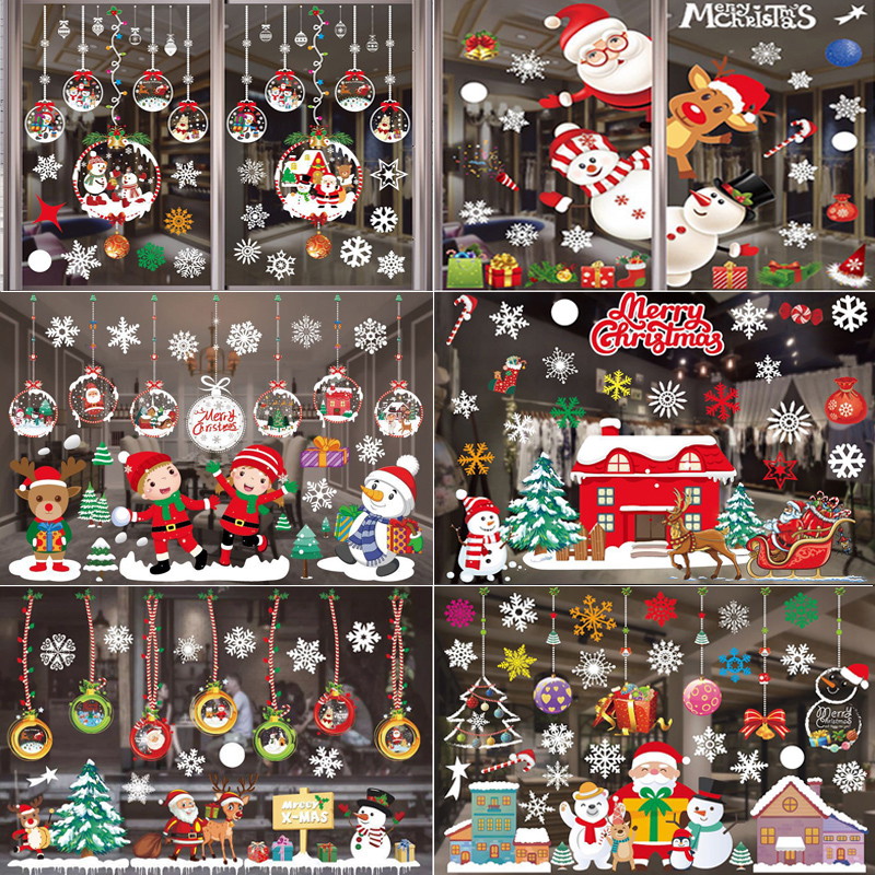 Merry Christmas Decoration Win - огляд і ціна Snowflake Window Decal