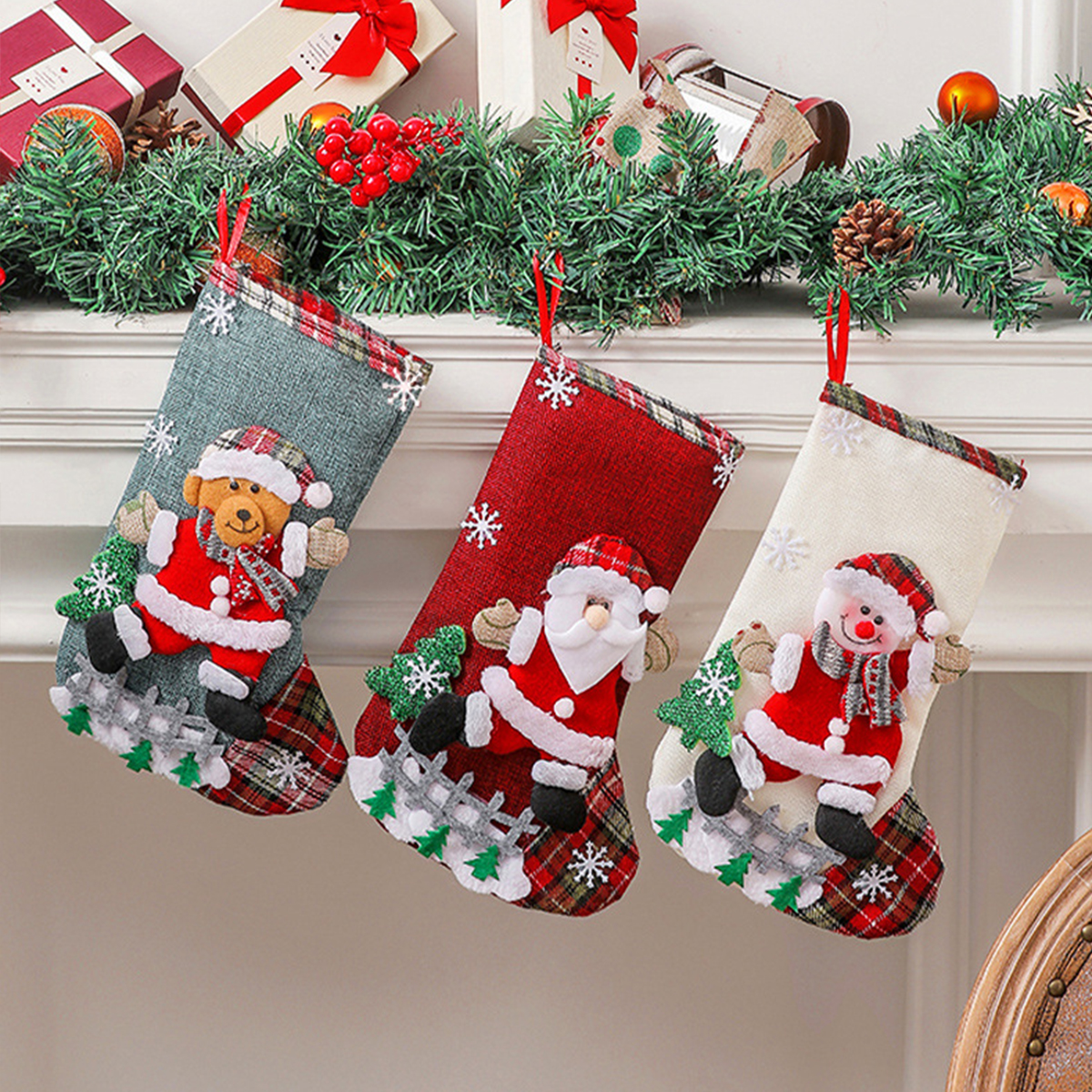 Christmas Stockings Cute Large - огляд і ціна Christmas Stocking Hanging