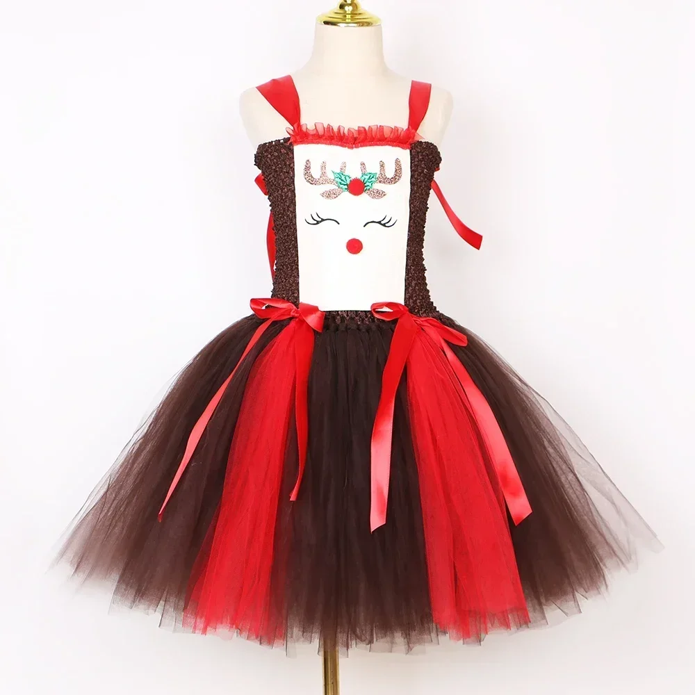 Christmas Party Tutu Dress Rud - огляд і ціна Reindeer Antlers Headband