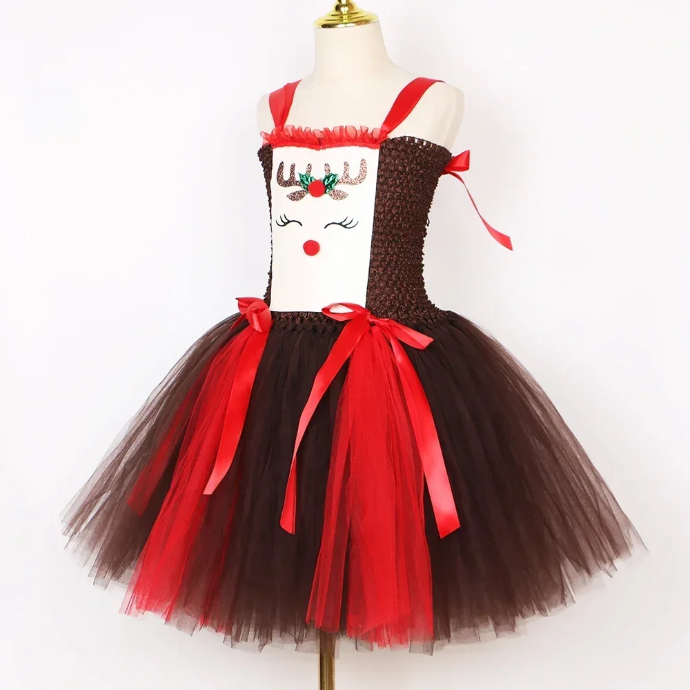 Christmas Party Tutu Dress Rud - огляд і ціна Reindeer Antlers Headband