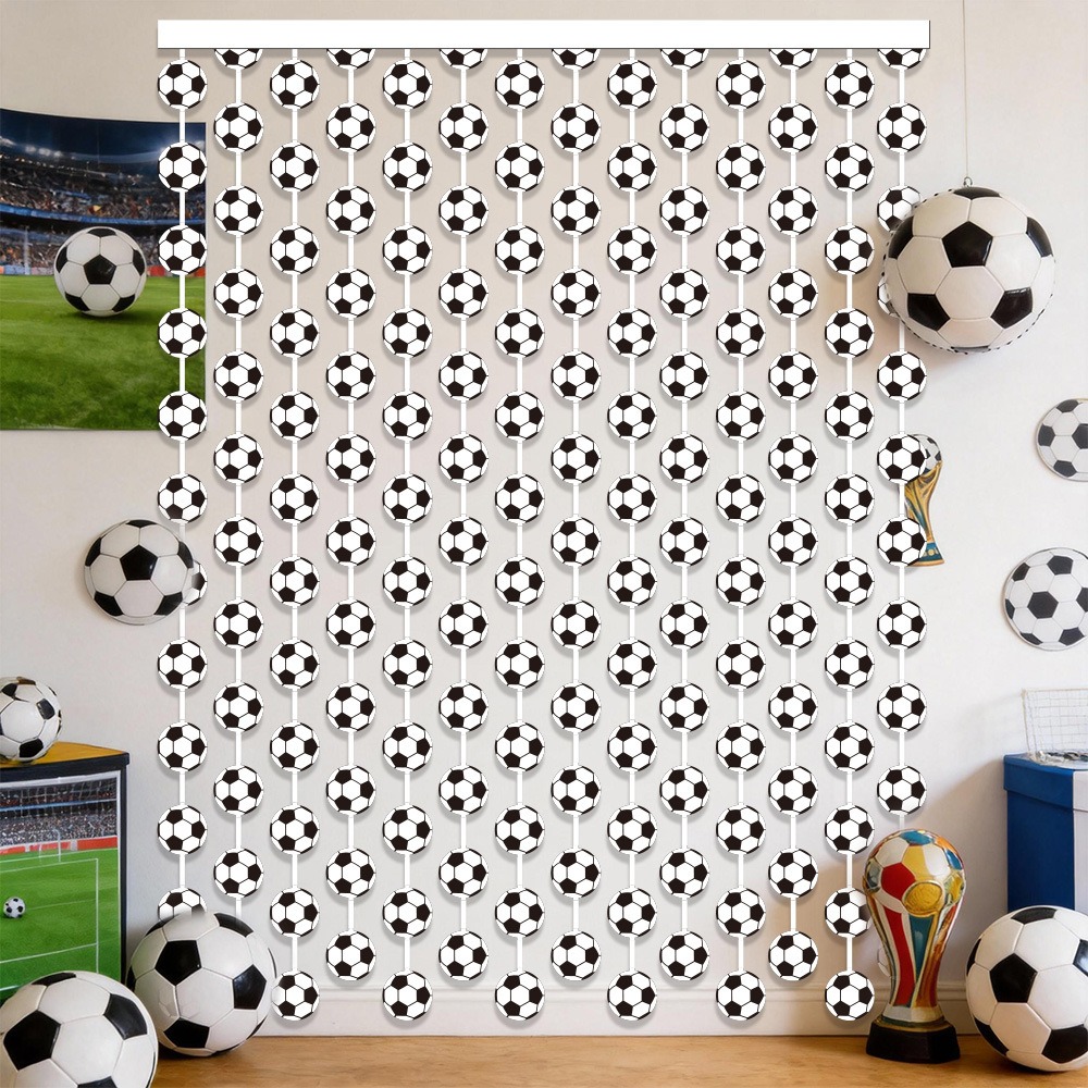 Soccer Football Theme Rain Cur - огляд і ціна Tinsel Garland Decoration