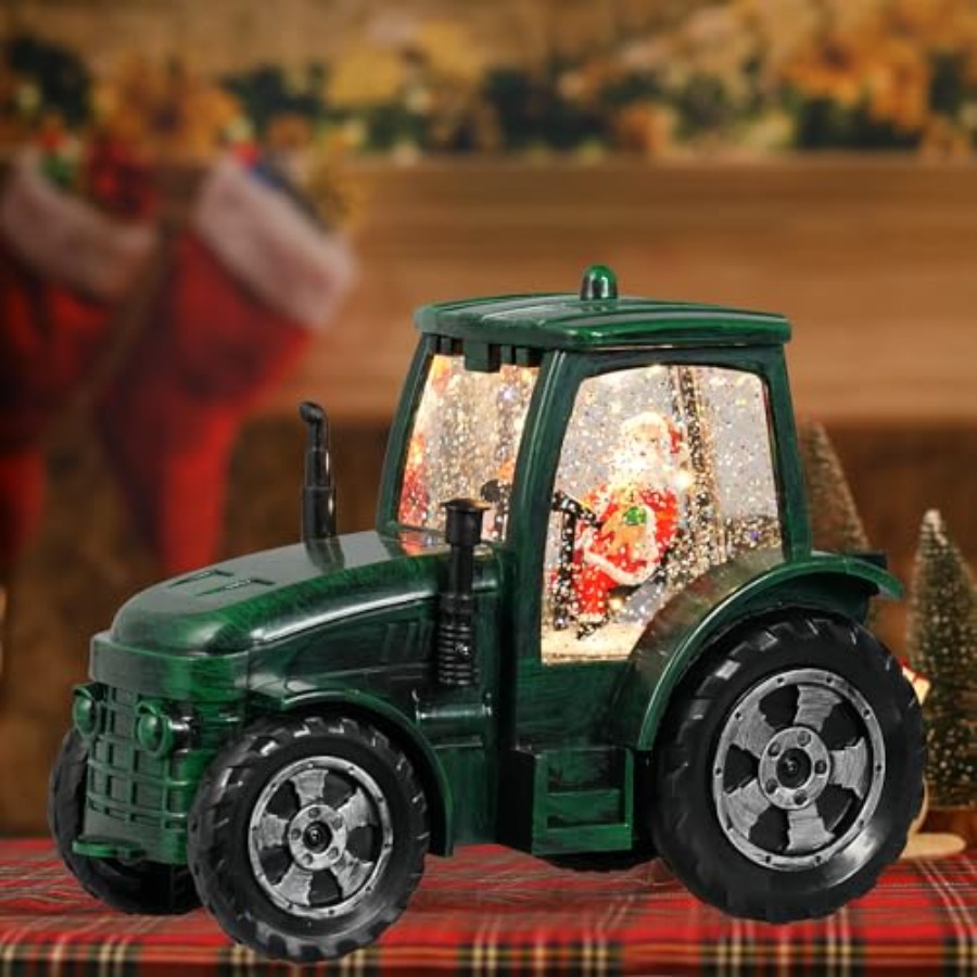 Christmas Snow Globe Tractor S - огляд і ціна Snow Globe Musical