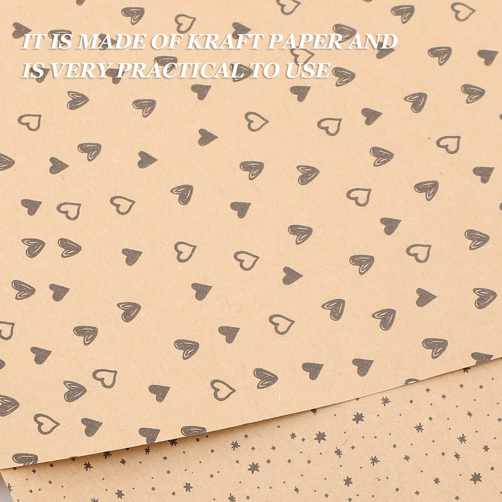 8Pcs Brown Kraft Gift Wrap Pap - огляд і ціна Gift Box Wrap Set