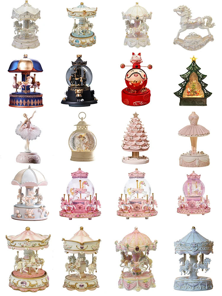 Carousel Music Box Snow Ball M - огляд і ціна Snow Globe Musical