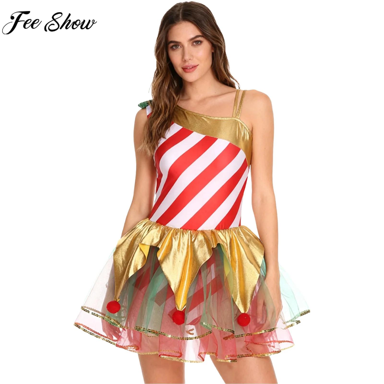 Women Christmas Candy Cane Dre - огляд і ціна Elf Costume Christmas