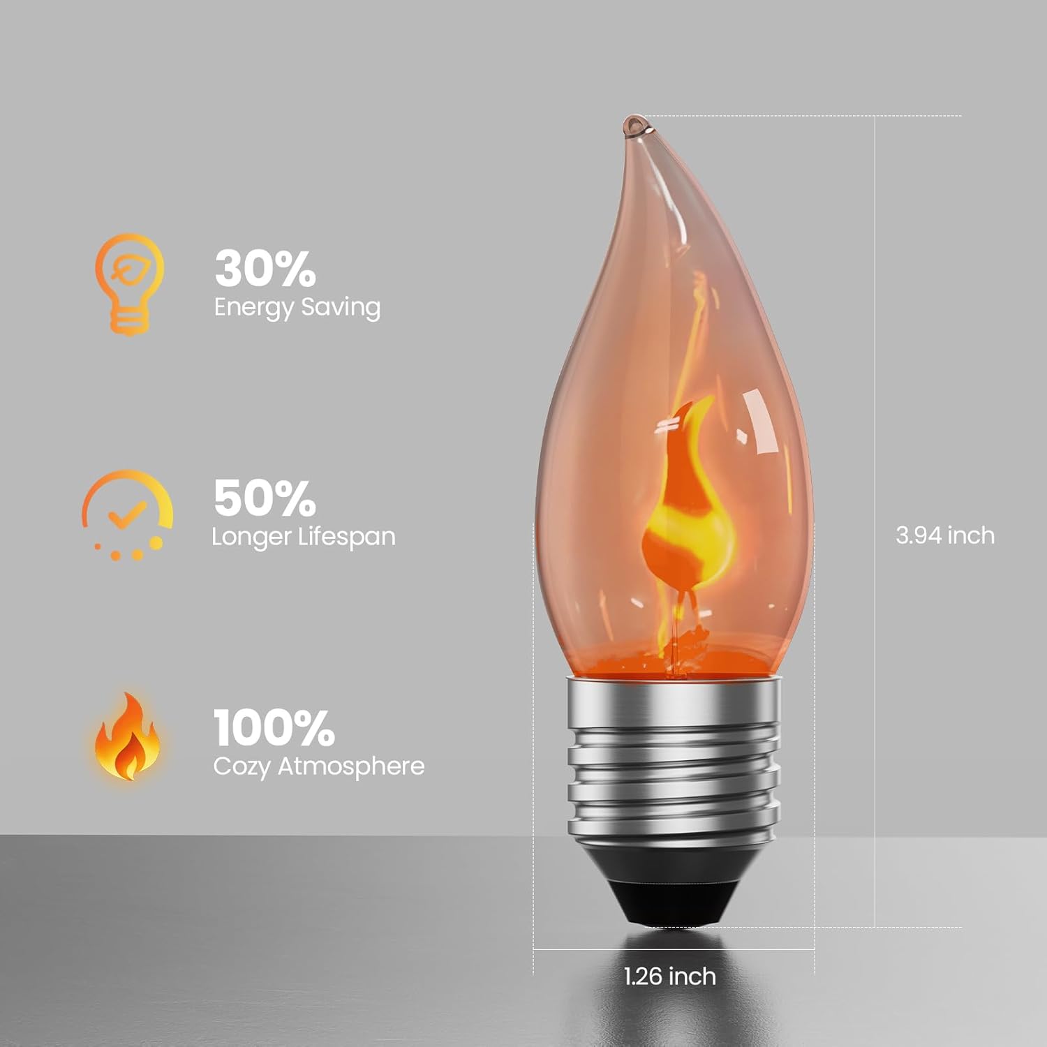 E26 Flame Light Bulbs, Flicker - огляд і ціна Christmas Lights Outdoor