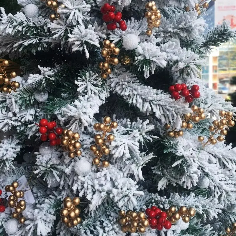 100/5PCS Artificial Red Berrie - огляд і ціна Christmas Wreath Fake