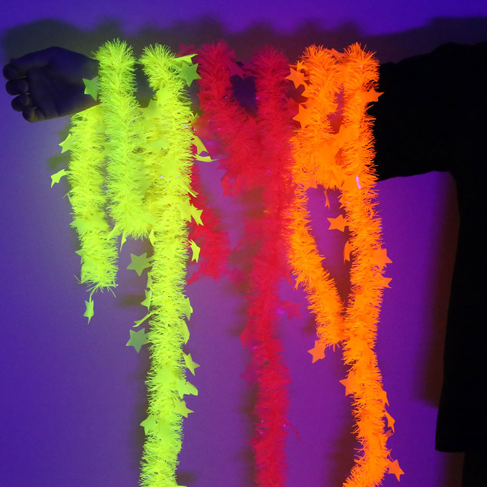 Birthday Theme Fluorescent Mac - огляд і ціна Tinsel Garland Decoration
