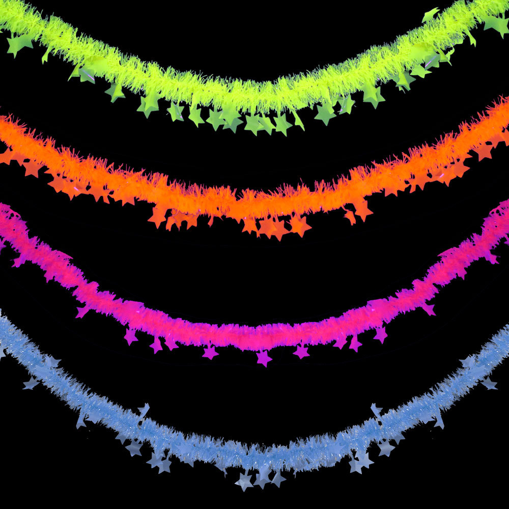Birthday Theme Fluorescent Mac - огляд і ціна Tinsel Garland Decoration