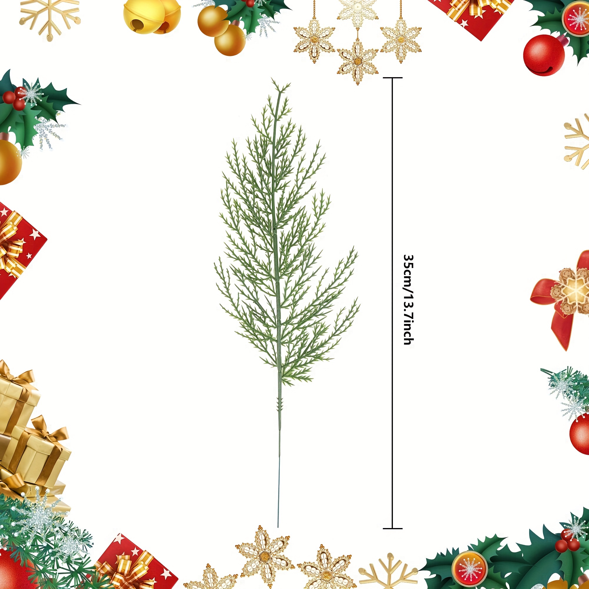 20Pcs Artificial Pine Sprigs F - огляд і ціна Christmas Tree Artificial