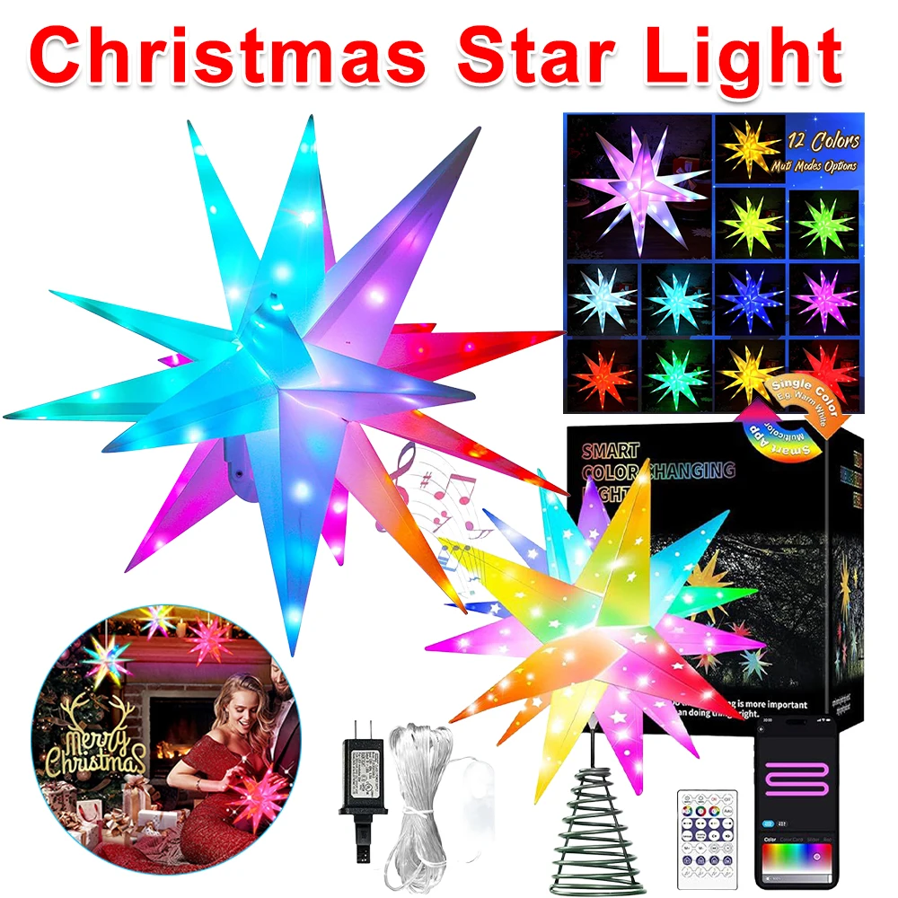 25/40/50/60CM Christmas Star L - огляд і ціна Star Tree Topper