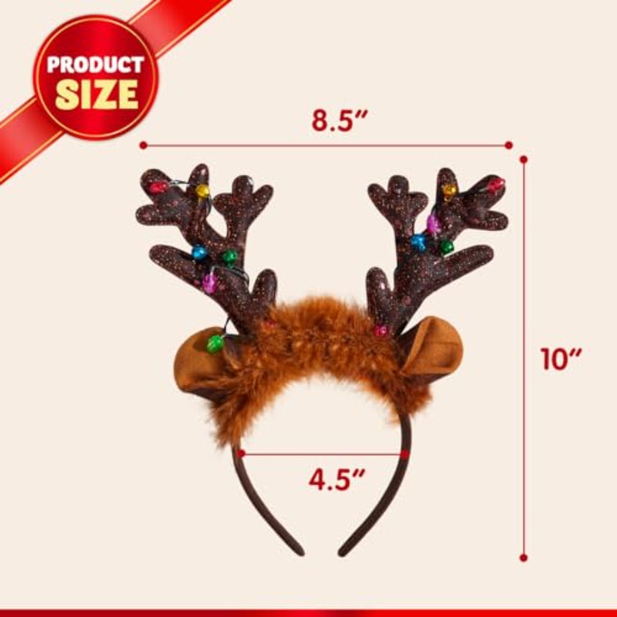 JOYIN Christmas 4PCS Reindeer  - огляд і ціна Reindeer Antlers Headband