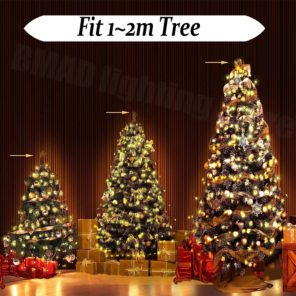 Christmas Tree Waterfall Light - огляд і ціна Star Tree Topper