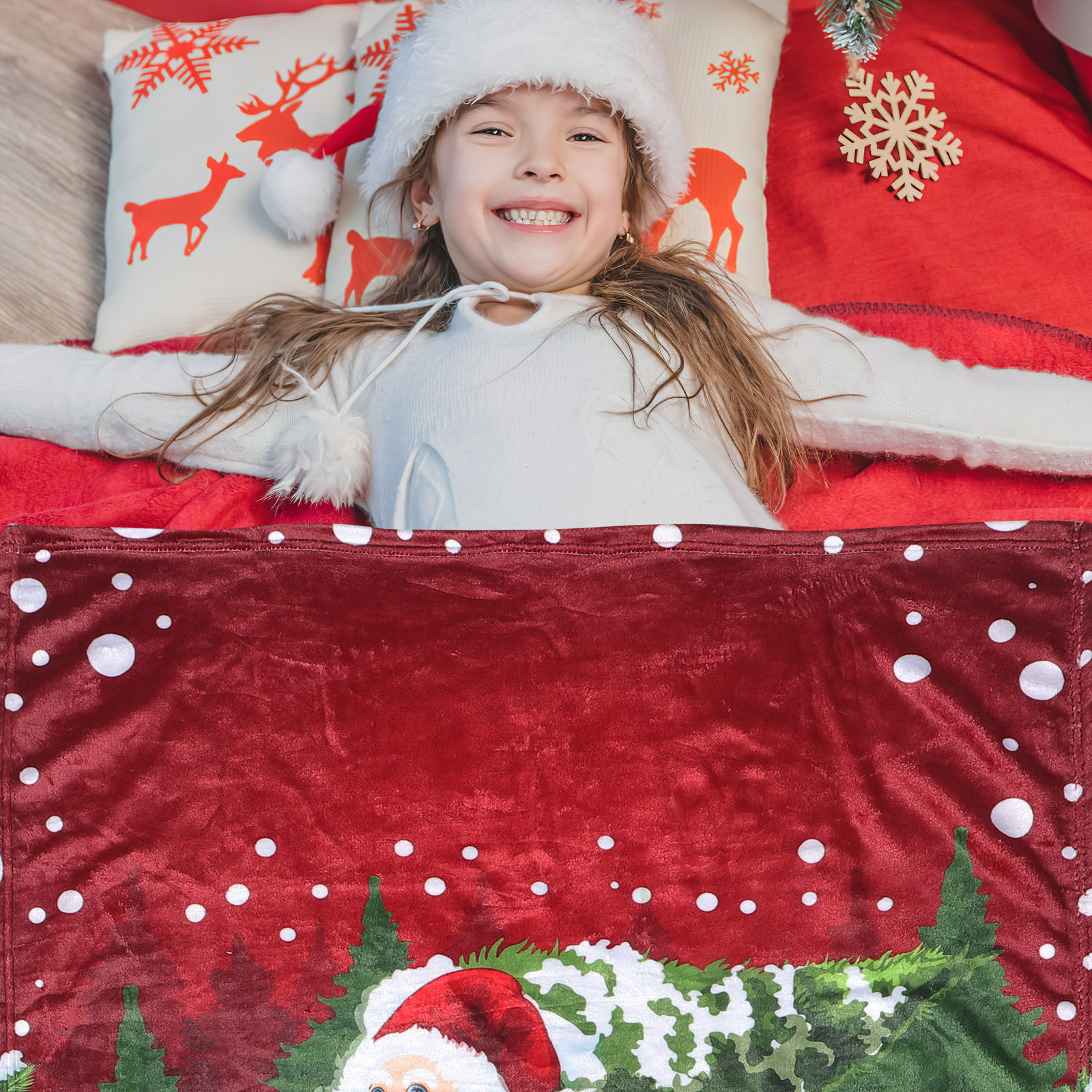 Charming Christmas Throw Blank - огляд і ціна Christmas Throw Blanket