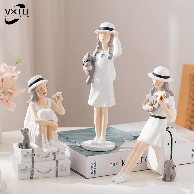 Creative Nordic Cute Girl Resi - огляд і ціна Nutcracker Figurine