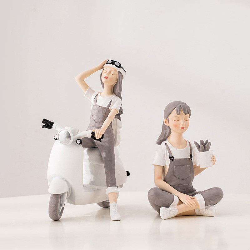 Creative Nordic Cute Girl Resi - огляд і ціна Nutcracker Figurine