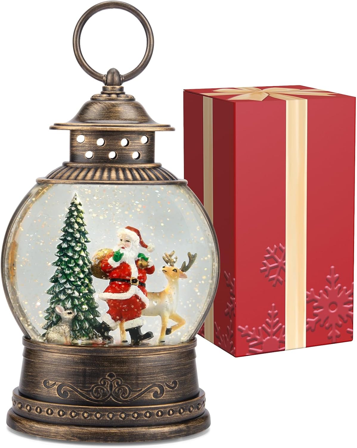 Christmas Snow Globe Lantern w - огляд і ціна Snow Globe Musical