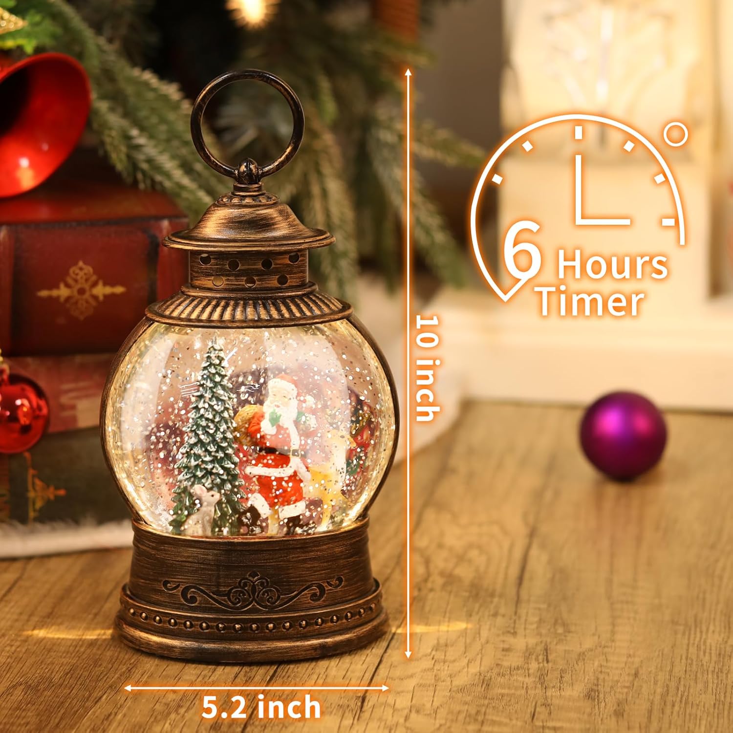 Christmas Snow Globe Lantern w - огляд і ціна Snow Globe Musical