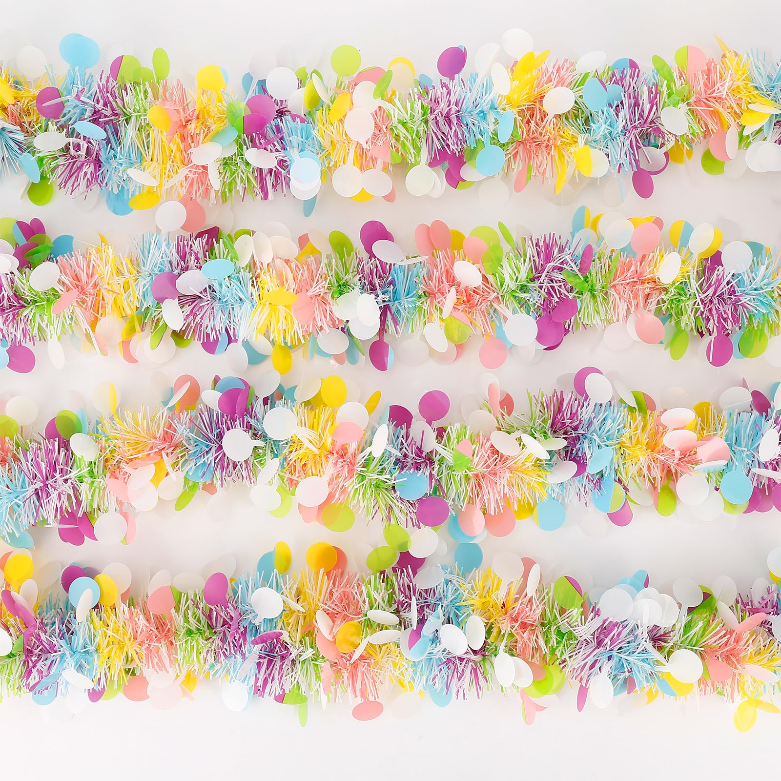 4pc Easter Tinsel Garlands Col - огляд і ціна Tinsel Garland Decoration