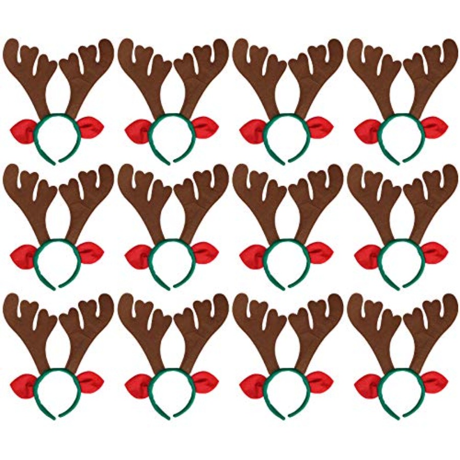Max Fun 12Pcs Christmas Reinde - огляд і ціна Reindeer Antlers Headband