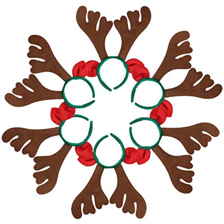Max Fun 12Pcs Christmas Reinde - огляд і ціна Reindeer Antlers Headband