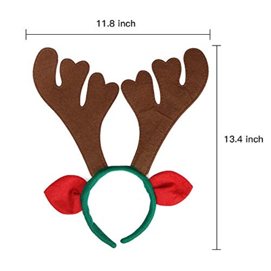 Max Fun 12Pcs Christmas Reinde - огляд і ціна Reindeer Antlers Headband