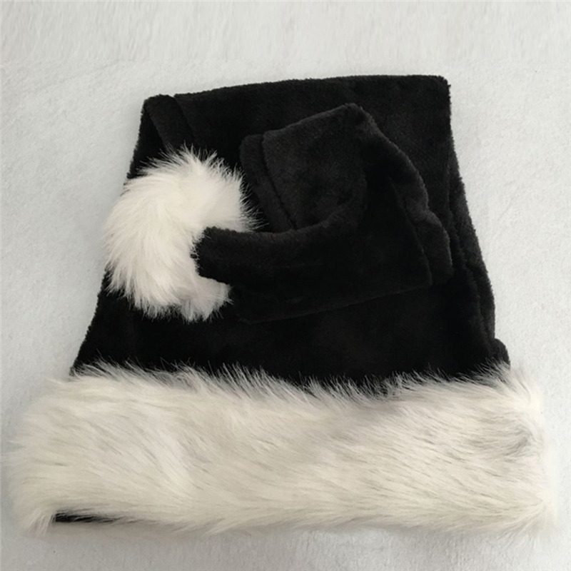 Christmas Santa Hat Black Long - огляд і ціна Santa Hat Plush